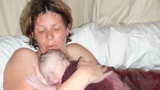 Quinn with his Mommy